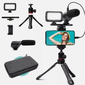 Movo uVlogger- Android/USB-C Compatible Vlogging Kit Phone Video Kit Accessories